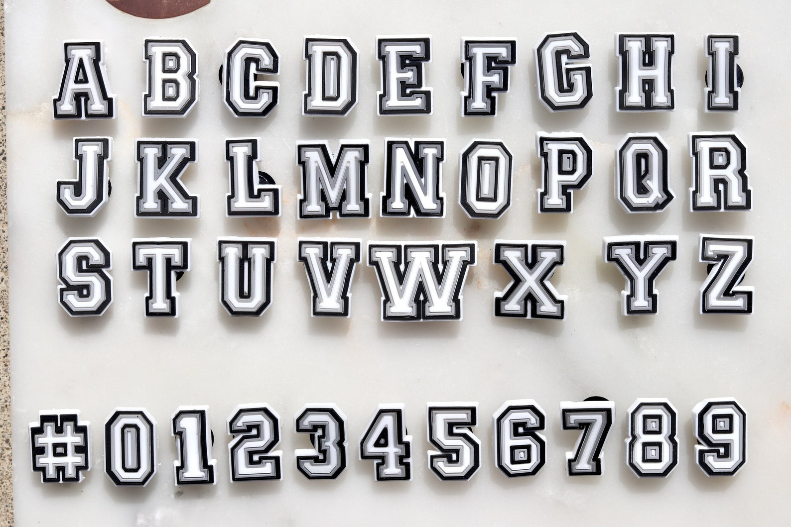 Shoe Charms Letters Numbers ABC's 123's Etsy