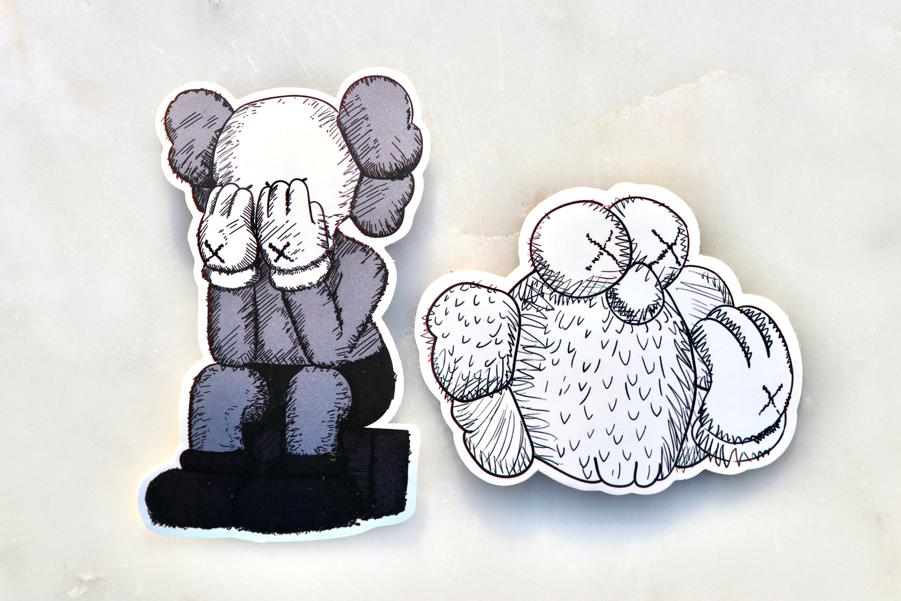 HYPEBEAST Premium Sticker 2 Pack Emotional Kaws Kaws Etsy