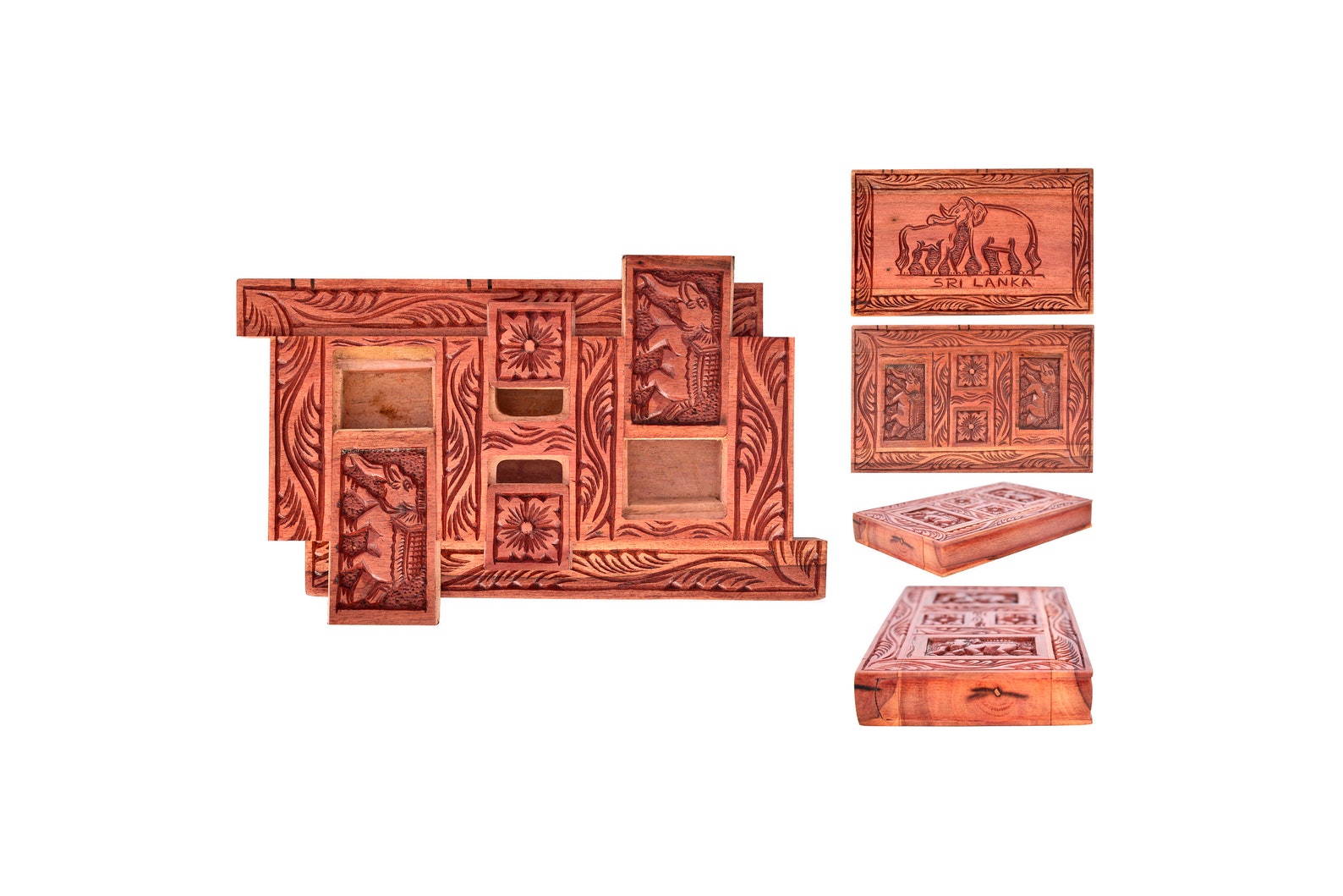 Secret Wooden Puzzle Jewelry Box Etsy