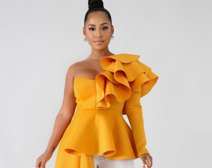 Ready to ship in couple days ruffle me open black as two piece main image 1