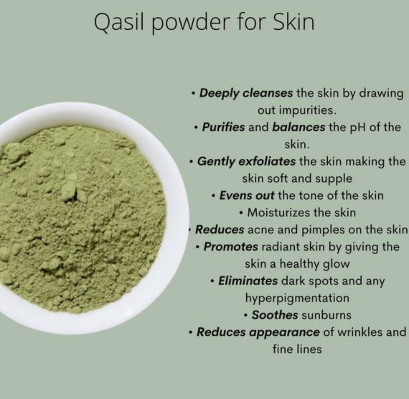 Ancient Remedy I Fine Qasil Powder | Etsy