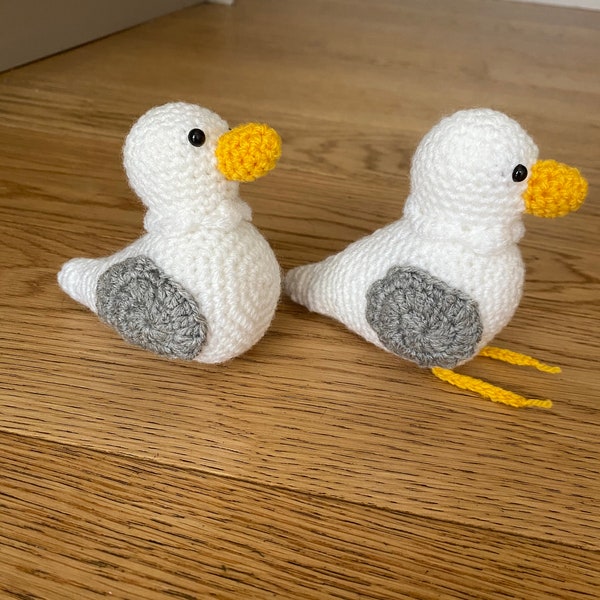 Cute crochet seagulls, crochet seagull, crochet, seagull, crochet coastal, cute crochet animals, crochet animals, crochet summer, summer