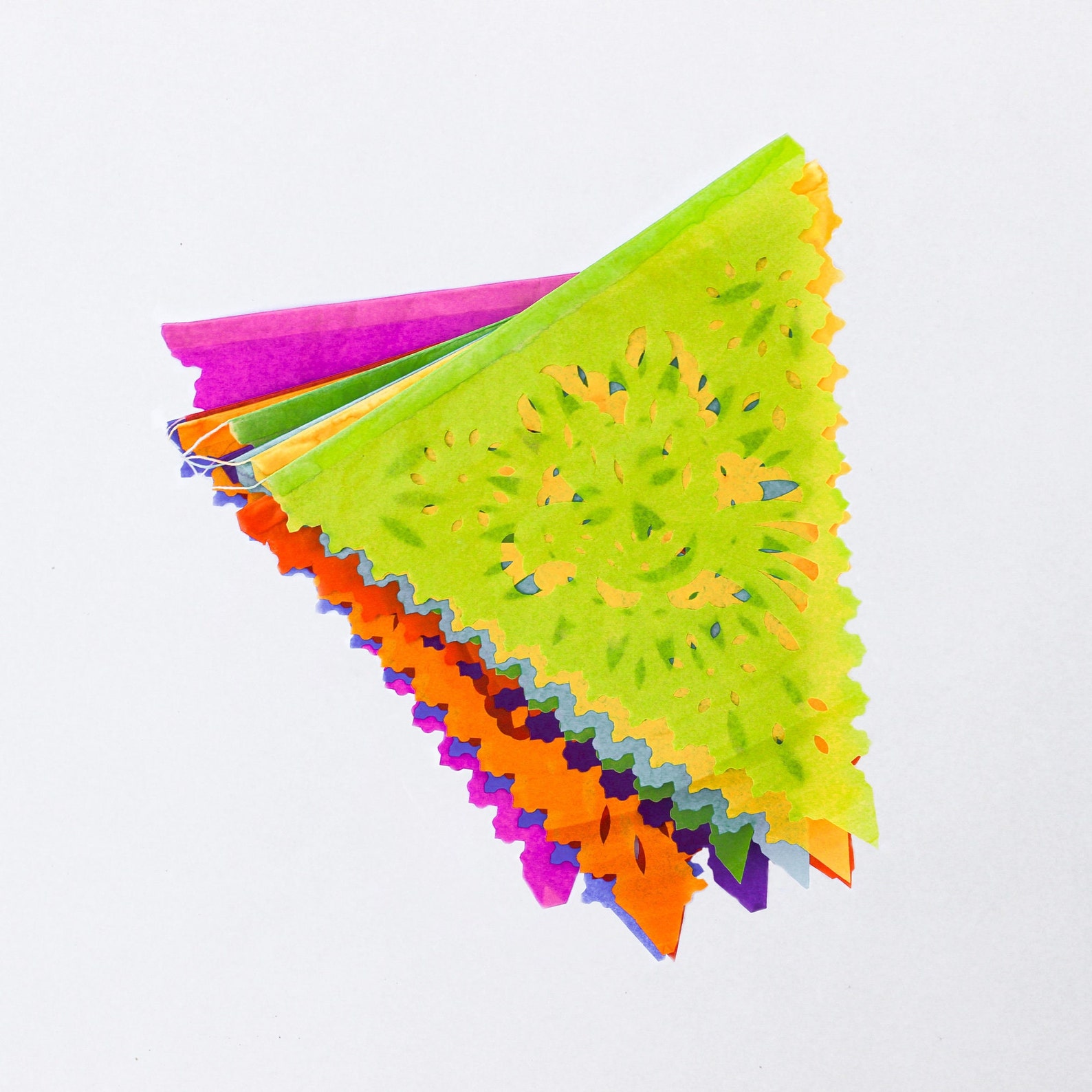 Mexican Papel Picado Cut Tissue Paper Fiesta Party Etsy