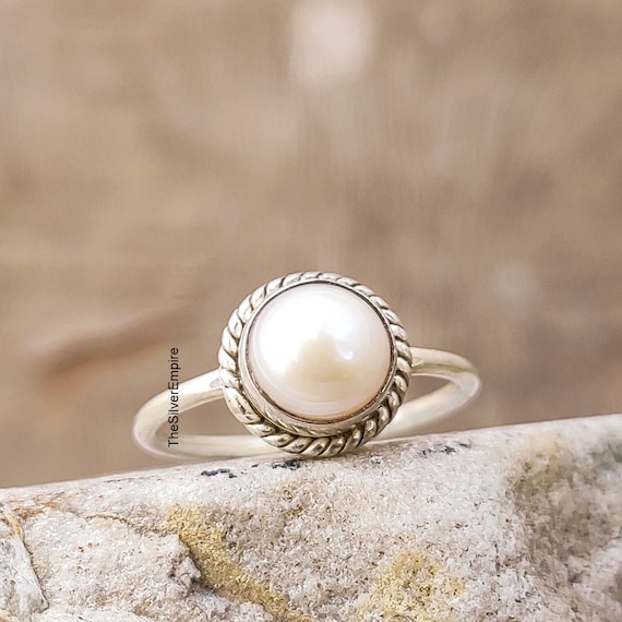 Fresh Water Pearl Ring Pearl Ring Handmade Statement Ring June