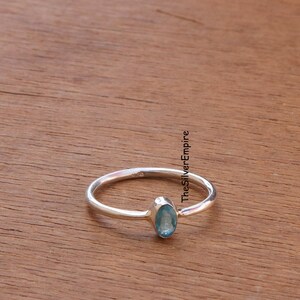 Natural Blue Topaz Ring - 925 Sterling Silver Ring - Handmade - November Birthstone - Blue Topaz Jewelry - Ring For Women - Gifts For Her