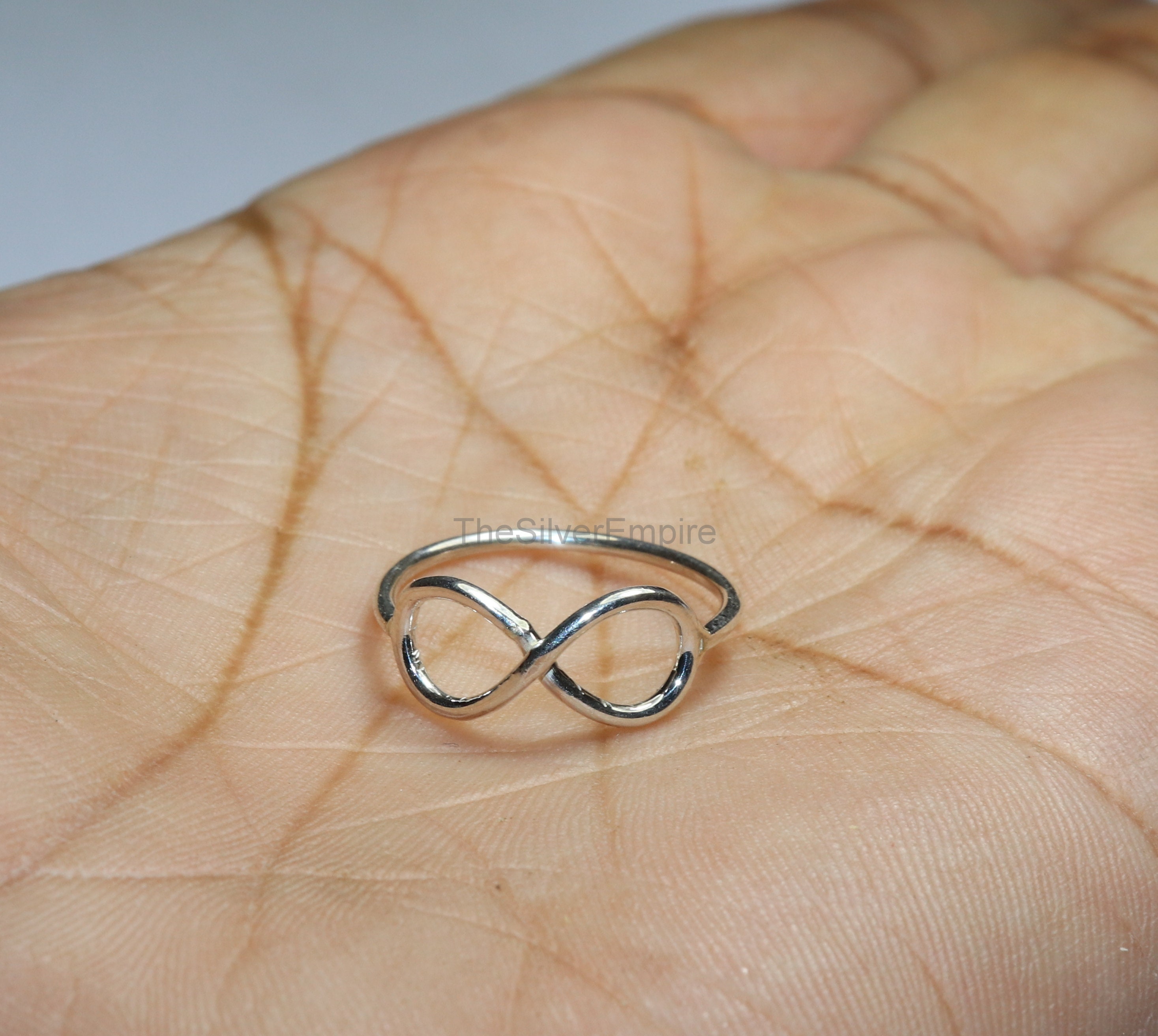 925 Sterling Silver Infinity Ring - Stacking Silver Ring