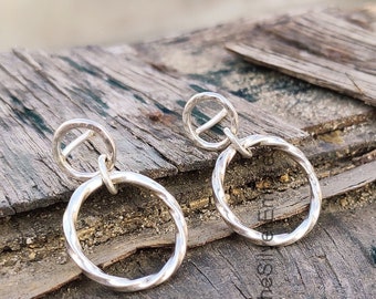 925 Sterling Silver Earring - Dangle Earring - Handmade Earring - Silver Earring - Simple Earring - Silver Jewelry - Gift For Her - Jewelry