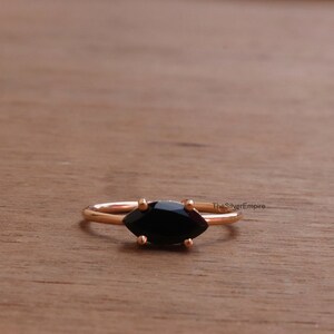 Natural Black Onyx Ring - 925 Sterling Silver Ring - Handmade Ring - December Birthstone Ring - Jewelry - Ring For Women - Gifts For Her
