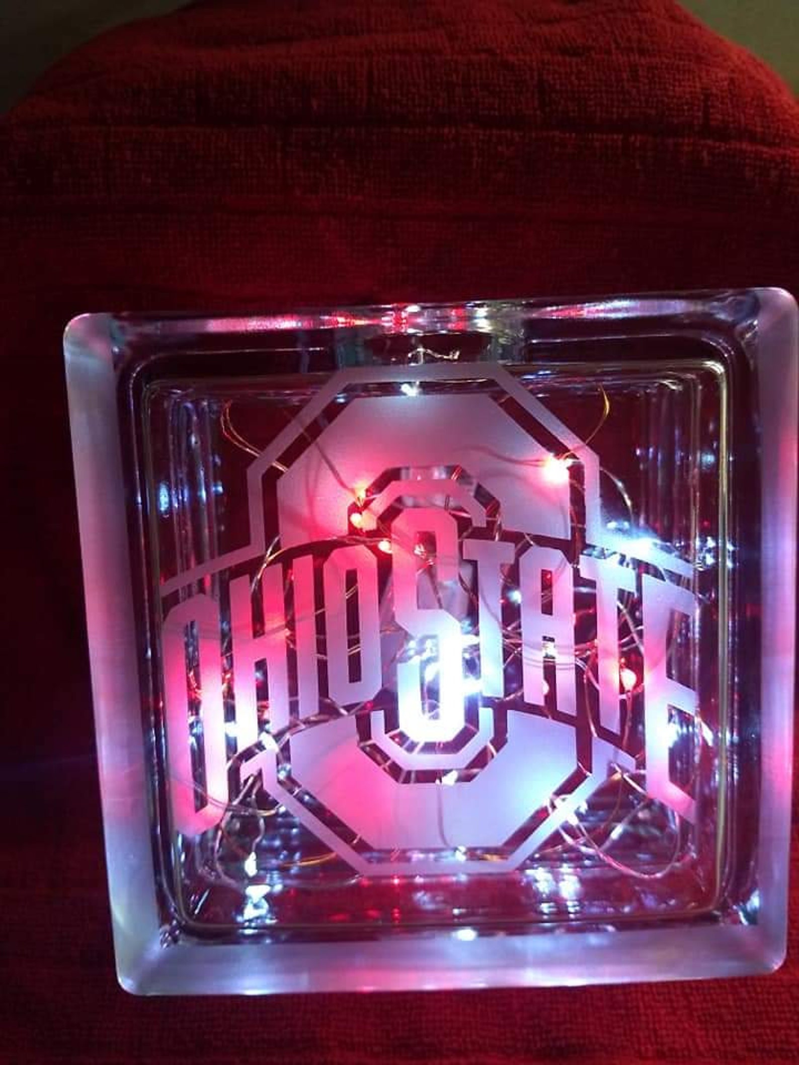 Custom Etched Glass Block Etsy