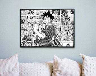 Manga Anime Japan One Piece Characters Meal Giant Wall Art Poster Print