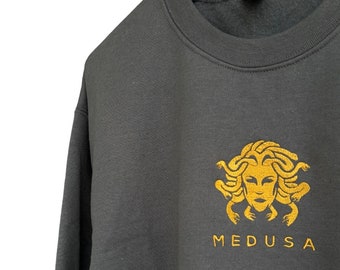 Pull Medusa/ Sweat-shirt brodé vintage Medusa/ Pull, Pull Medusa