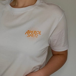 Aperol Spritz T-Shirt/ Aperol printed/ partner look shirt/ gift for women/ gift for men/ backprint shirt