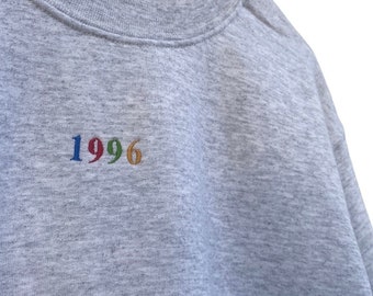 Personalized vintage sweatshirt with year or birth year