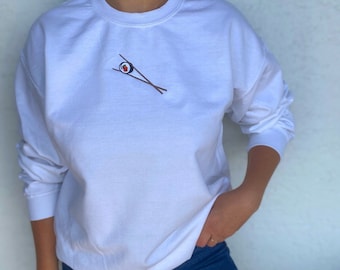 Sushi Sweater/ Vintage Sweater/ Embroidered Sweater/ Birthday Gift/ Sushi Gift/ Girlfriend