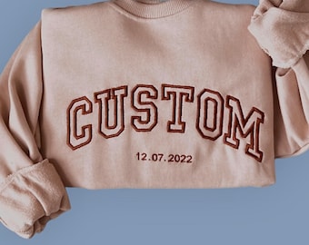 Bestickter Pullover/ Personalisierter Sweater/ individuelles Gesckenk