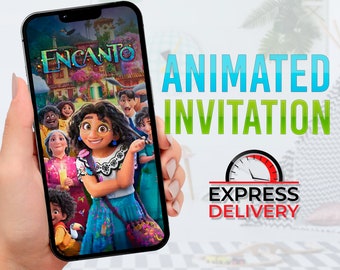 Encanto Invitation, Encanto Evite, Encanto Video Invitation, Encanto Party Invitation, Encanto Party Ideas, Encanto Birthday Party
