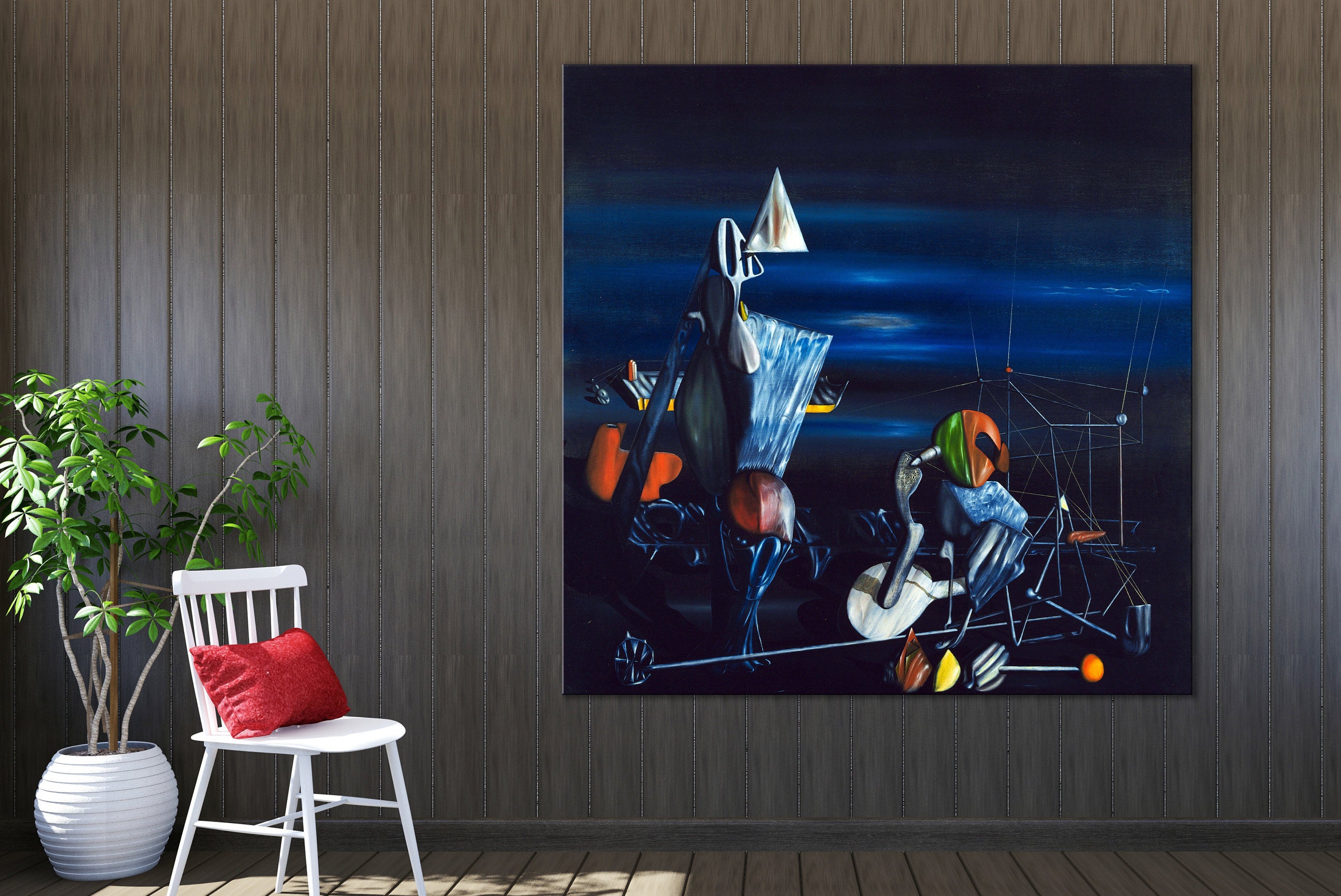 Slowly Toward the North surrealistic painting by Yves Tanguy Etsy