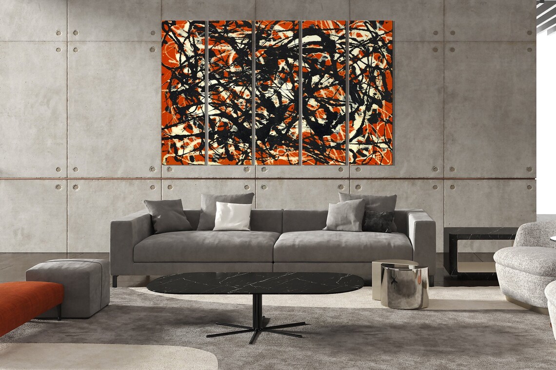 Free Form by Jackson Pollock Abstract Art Reproduction Pollock - Etsy