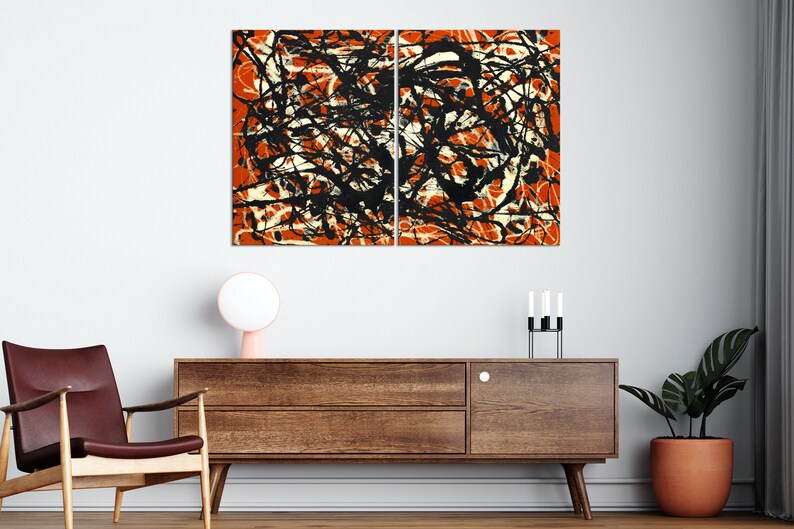 Free Form by Jackson Pollock Abstract Art Reproduction Pollock - Etsy