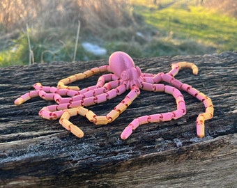 Articulated Octopus Fidget Toy - Poseable Playtime for Every Tentacle!