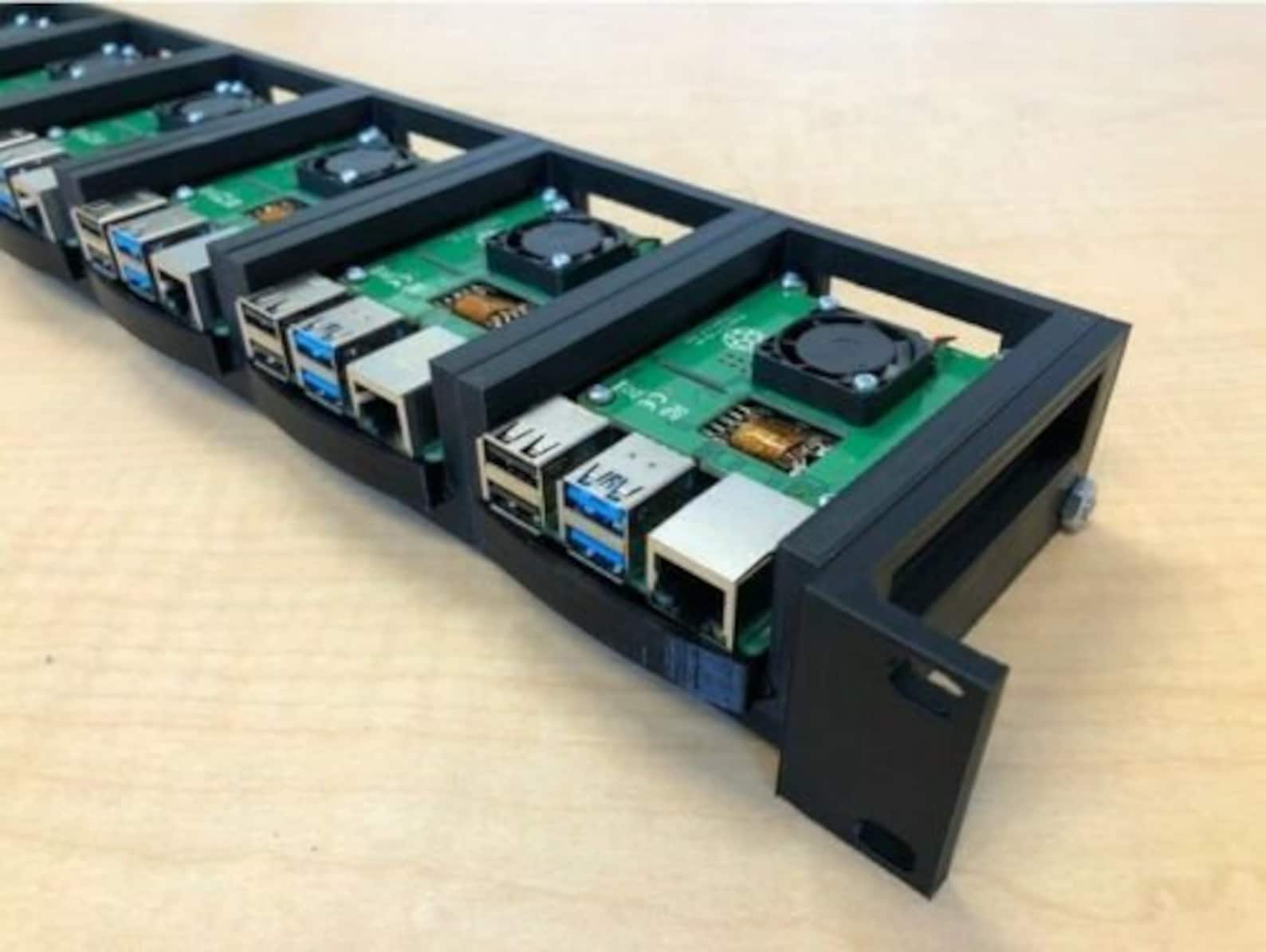 Rack de 1U para Raspberry Pi rackmount de 19 soporta Etsy