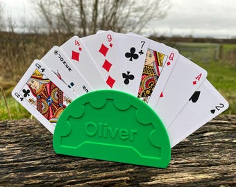 Personalised Little Hands Card Holder - Family Game Night Fun