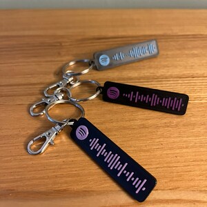 Personalised Spotify QR Code Keyring - Give the Gift of Your Love ...