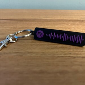 Personalised Spotify QR Code Keyring - Give the Gift of Your Love ...