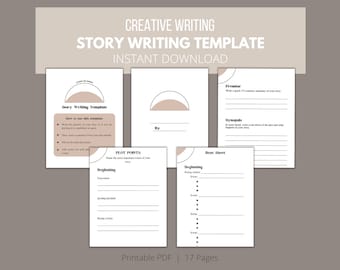 Story Writing Template: Creative Writing Workbook (PDF Download)