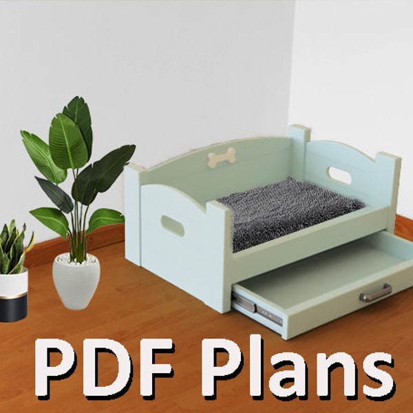 Dog Bed Medium | Woodworking Plans | PDF Plans | Interior Furniture