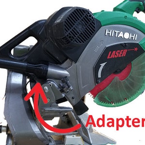 Hitachi / Metabo Miter Saw to 1 1/4” Vacuum Hose Adapter