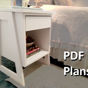 Plans de table de chevet | Table de chevet personnalisée avec tiroir | Ensemble de table de chevet | Table de chevet moderne | Bricolage | Tiroirs en contreplaqué | Travail du bois | Petit cube