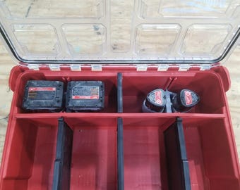 Deep Packout Milwaukee M12 Battery Holder for 48-22-8432 (Batteries Not Included)