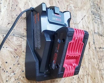 Bosch Battery Charger Wall Mount - Tool Battery Charger Holder (Charger NOT Included) - Tool Storage Organizer