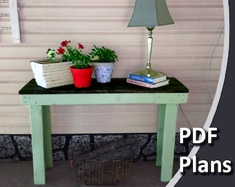 Outdoor Table Plans | Side Table Plans | DIY Tables | Outdoor Table Plan | Digital Download | Digital Woodworking Plans | Step by Step