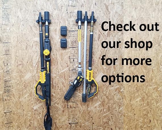 DEWALT Wall Mount For DCPH820B 20V Max 22-Inch Pole Hedge Trimmer – Compact Storage, Steel & Stainless, Cordless