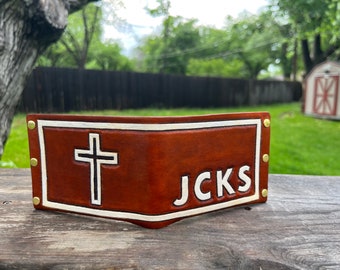 Leder Portemonnaie handgefertigt