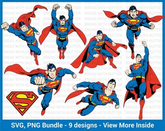 3 x Superman Logo Graphique Stickers Autocollants Super Man