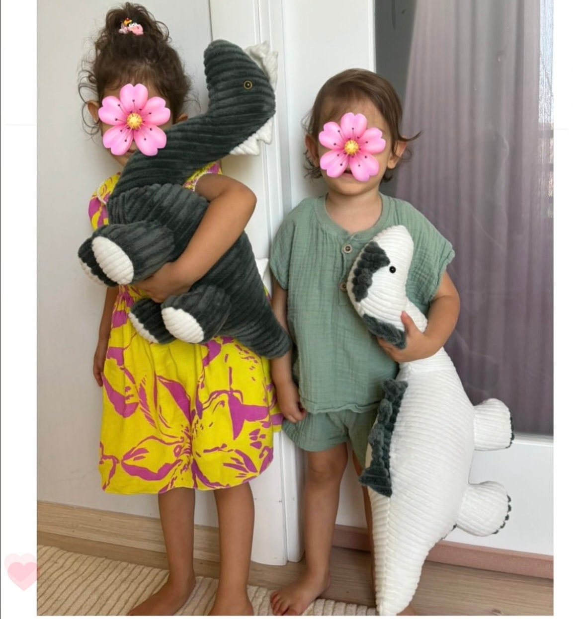 PDF 23インチ恐竜縫製パターン - ぬいぐるみギフト - 印刷可能な60cm