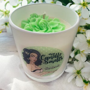 Candela profumata decorativa alla gardenia