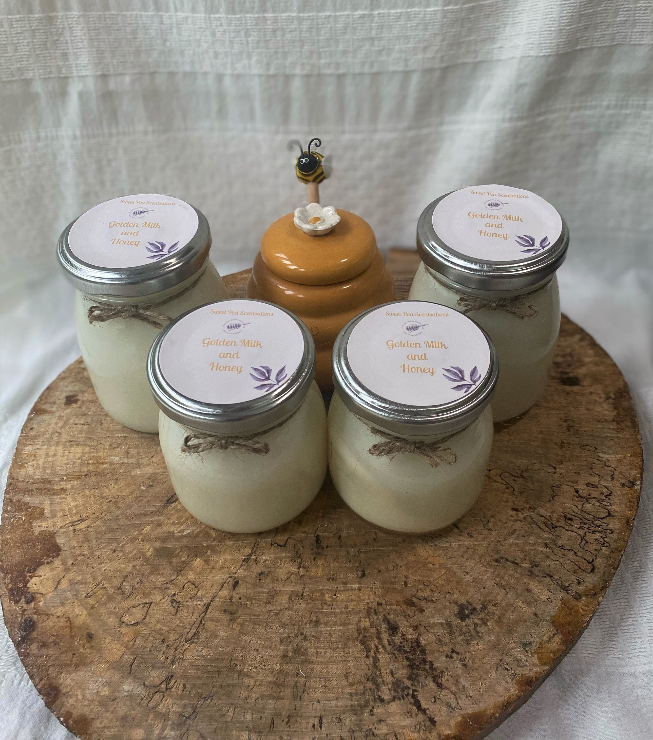 Milk and Honey Scented Candle 4oz Etsy