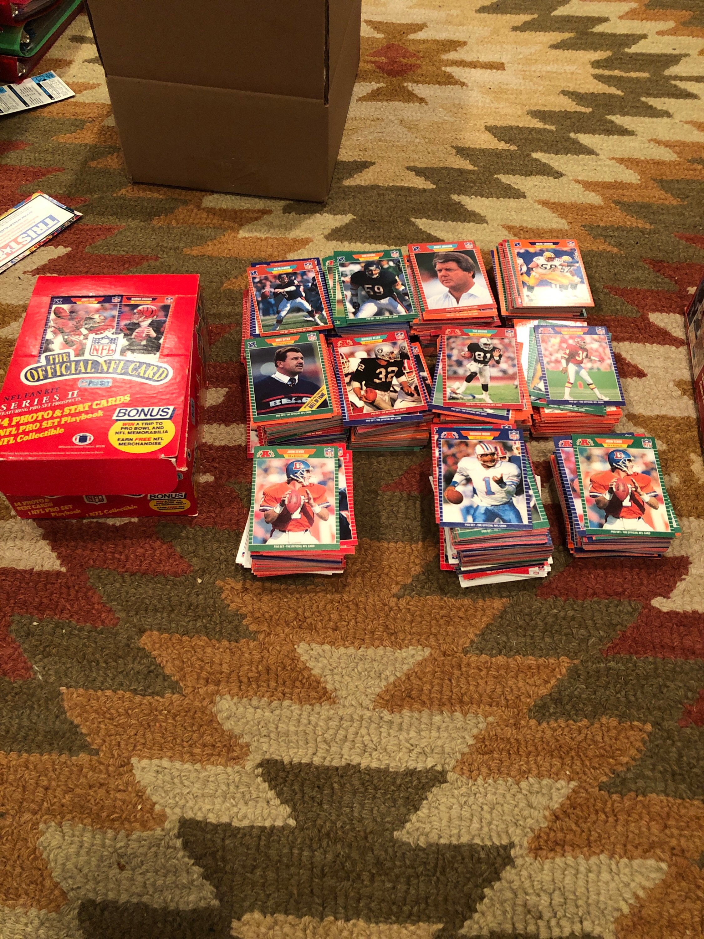 2 Boxes. 1989 Official NFL Card Pro Set. Mint Rare cards Etsy