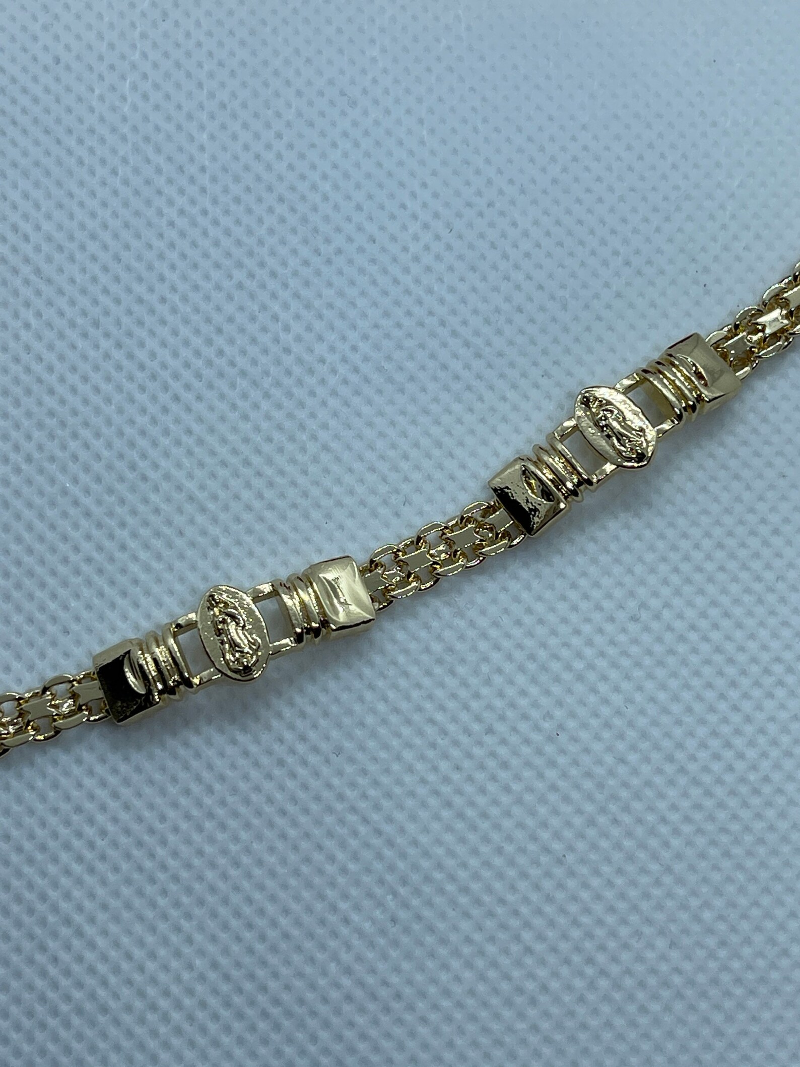 Gold Filled Virgin Mary Bracelet Etsy UK