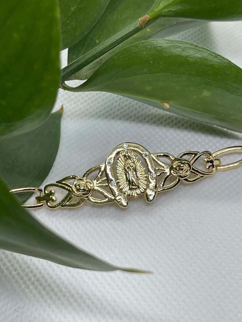 Gold Virgin Mary Bracelets // Gold Filled Etsy