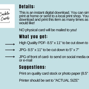 PRINTABLE Best Friend Card, Friend Card Printable, Best Friend Card ...