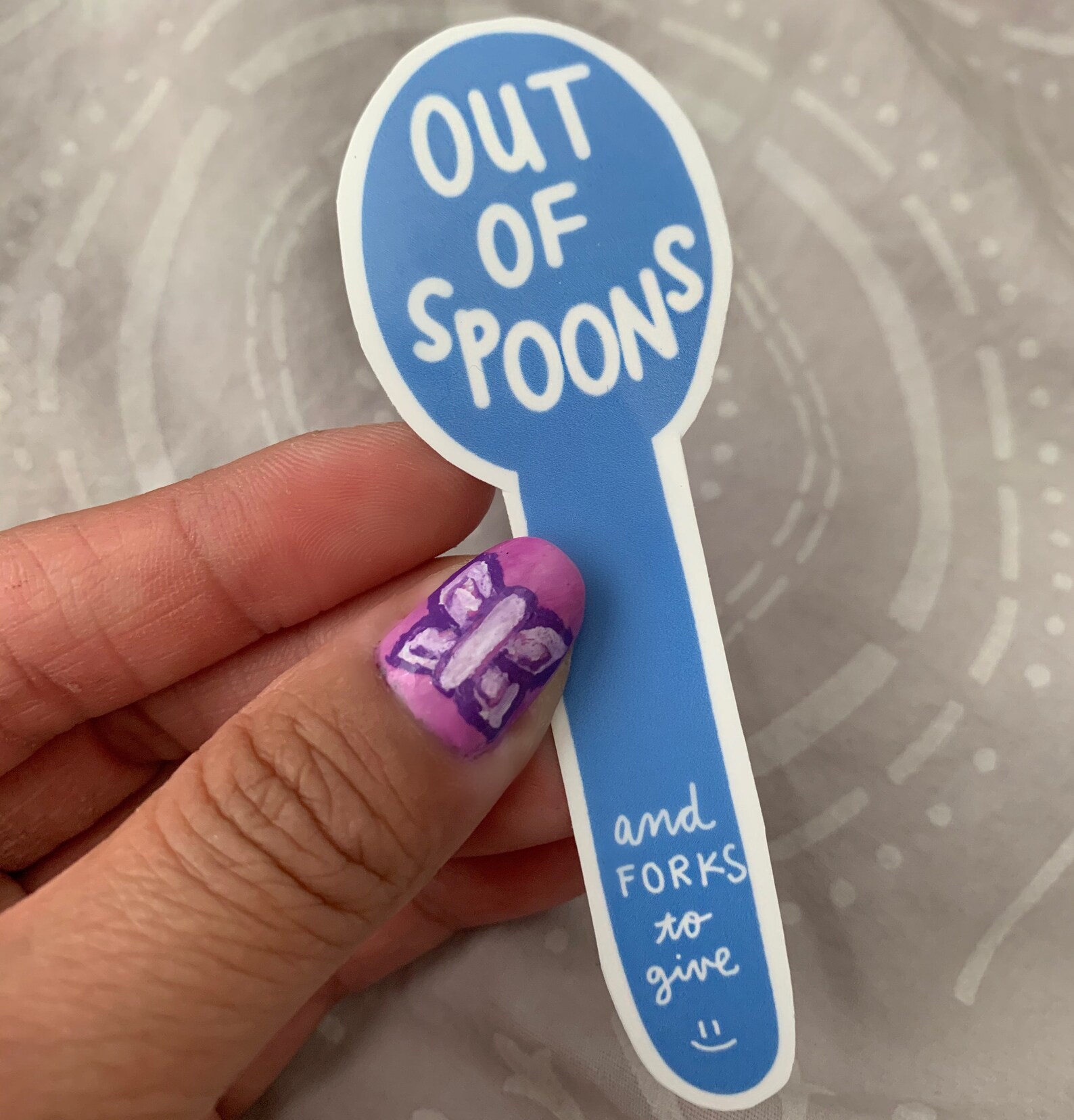 Spoon Theory Spoonie Chronic Illness Sticker Etsy