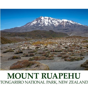 Mt. Ruapehu, Tongariro National Park, New Zealand, 20x24 poster
