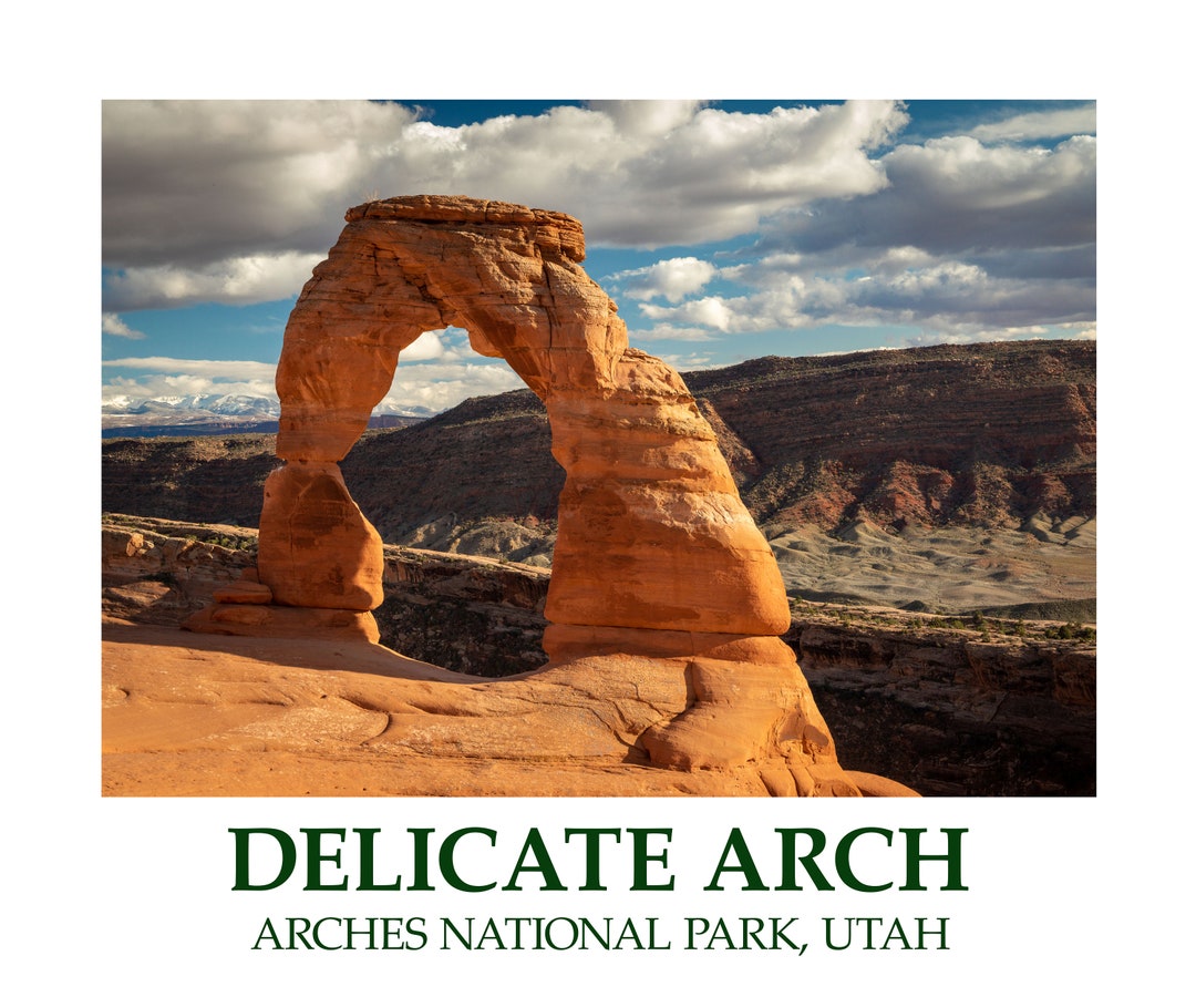 Poster: Delicate Arch in Arches National Park, Utah, 20x24 - Etsy ...