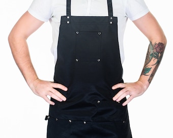 Custom Text Apron Father's Day Gift Mother's Day Gift Personalized Apron Professional Aprons Waiter Barber Griller Working Aprons