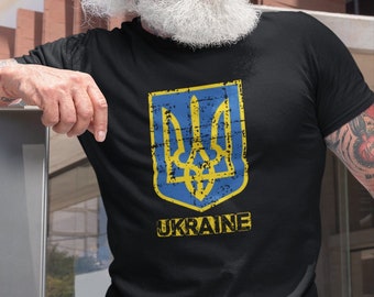 Ukraine T-Shirt, Ukraine Flag, Pray For Ukraine, Ukraine Coat of Arm Trident, Peace In Ukraine Shirt, Stand With Ukraine